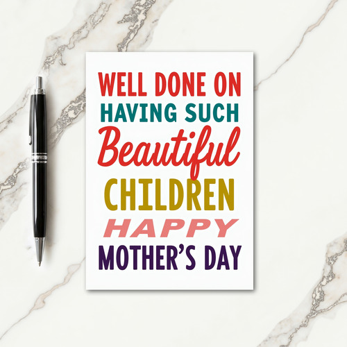 Beautiful Children Day Card