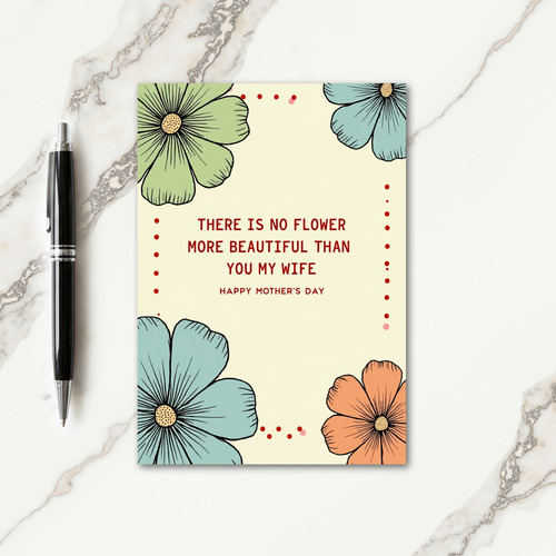 Beautiful Wifes Day Wish Card