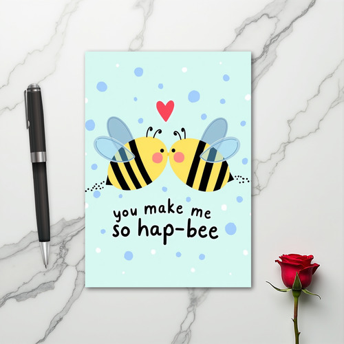 Bee Happy Love Card