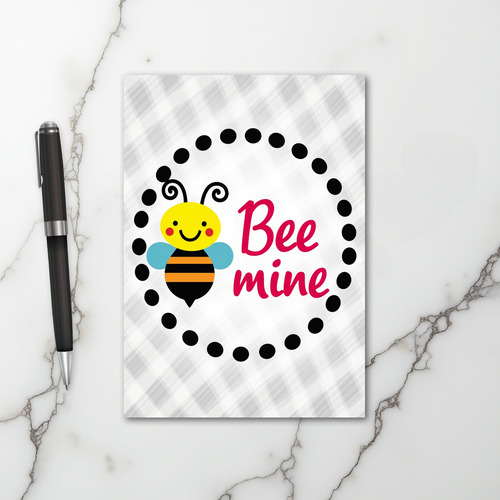 Bee Mine Cute Valentines Card