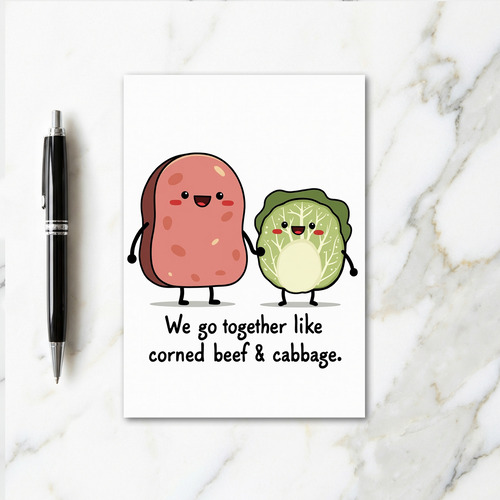 Beef Cabbage Friends Forever Card