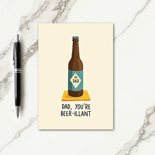Beerilliant Fathers Day Art Card