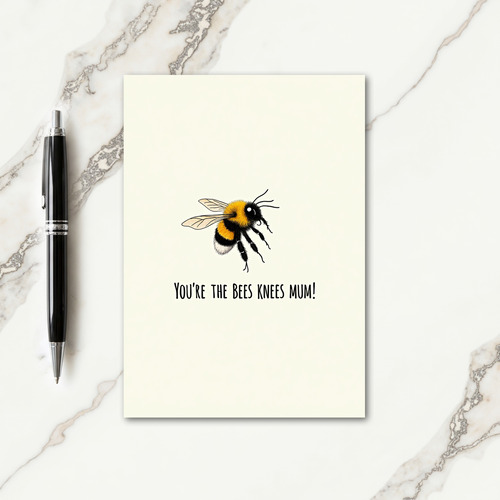 Bees Knees Mum Sentiment Card