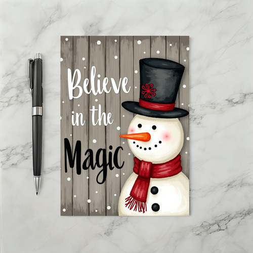 Believe In Snowman Magic Card