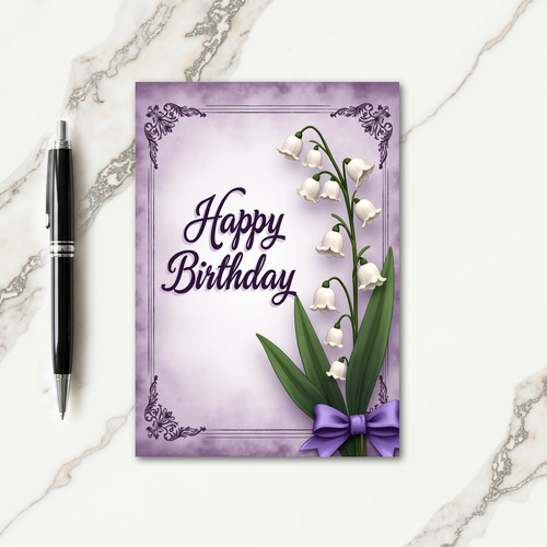 Bell Blossom Birthday Card