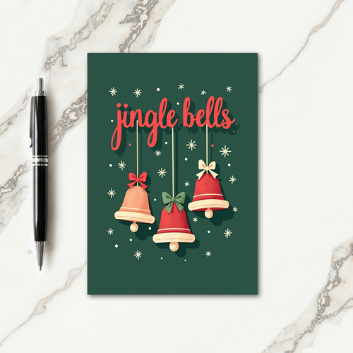 Bells Illustration Christmas Card