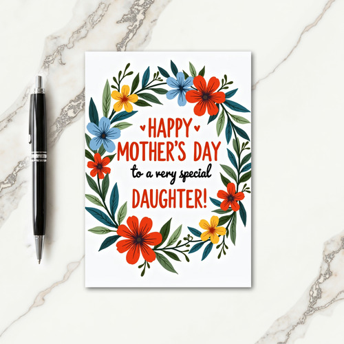 Beloved Daughter Mothers Day Card