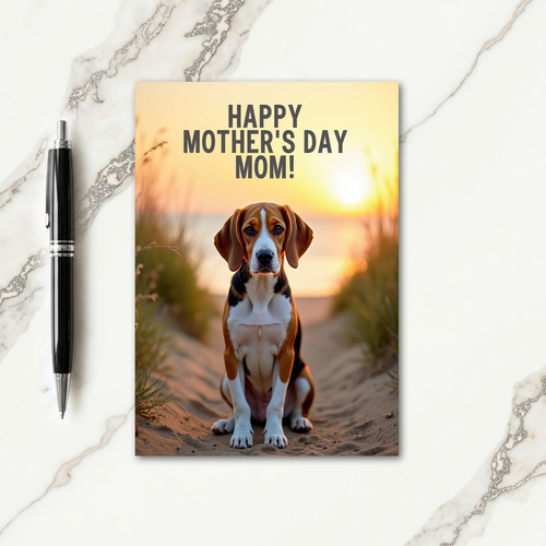 Beloved Dog Mothers Day Card
