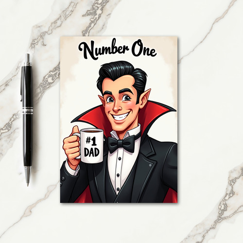 Beloved Fathers Day Art Card