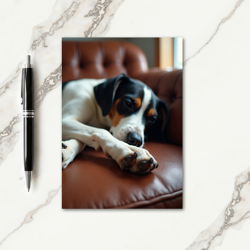 Beloved Fathers Day Pup Card