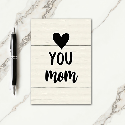 Beloved Mom Simple Love Card