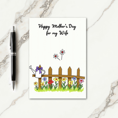 Beloved Mother Watering Can Card