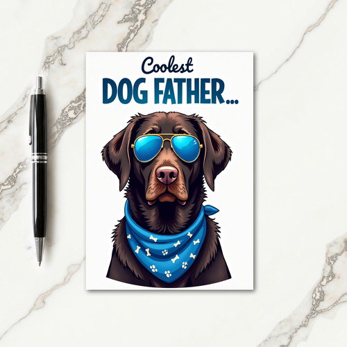 Beloved Pup Fathers Day Card