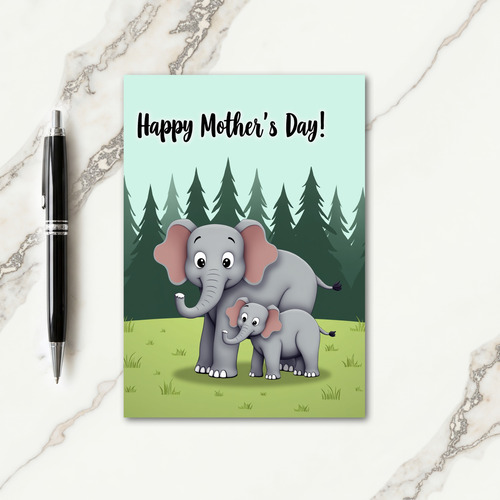 Beloved Wife Elephant Card