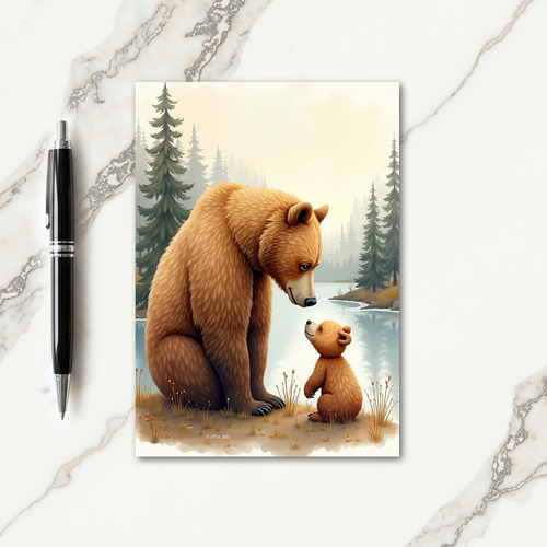 Benevolent Fathers Day Scene Card