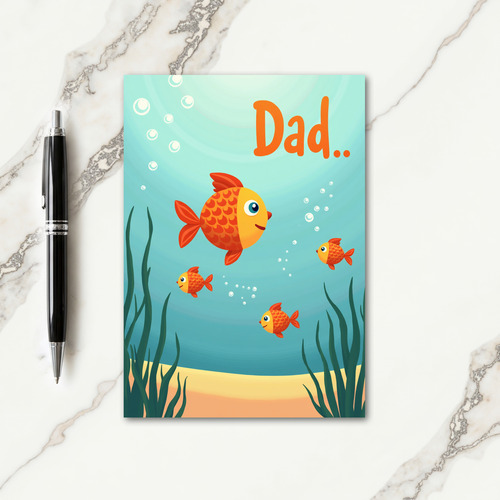 Benevolent Fish Fathers Day Card