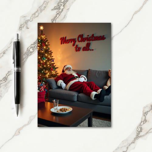 Benevolent Slumber Christmas Card