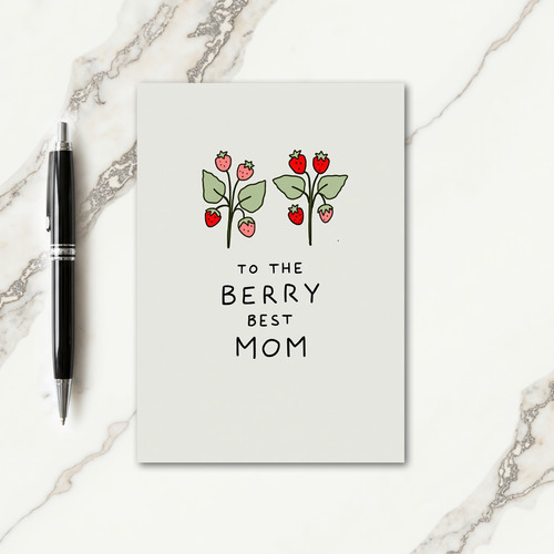 Berry Best Mom Illustration Card