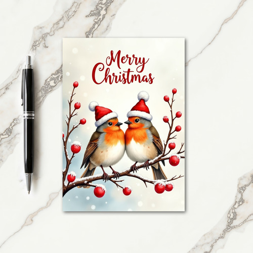 Berry Birds Holiday Card