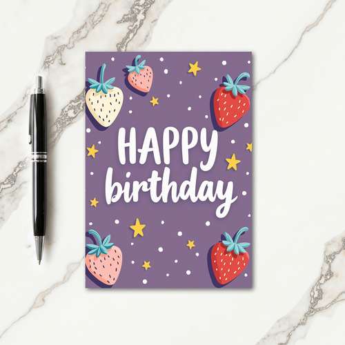 Berry Birthday Wishes Card