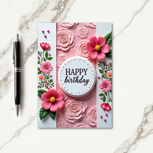 Berry Blossom Birthday Card