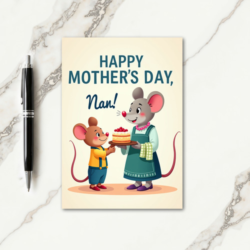 Berry Cake Mothers Day Gift Card