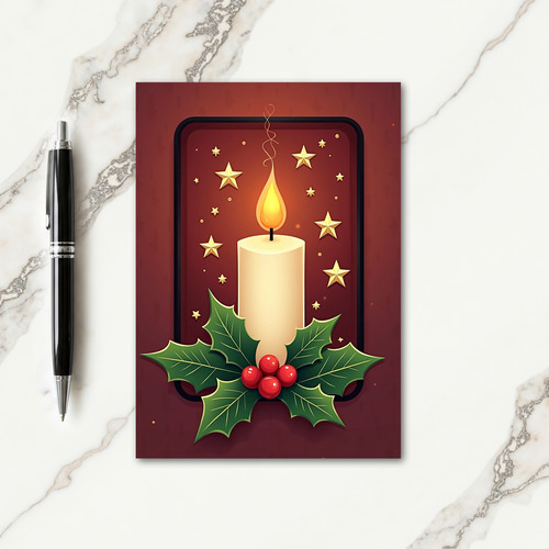 Berry Evergreen Christmas Card