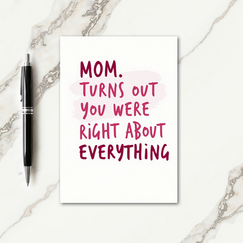 Berry Hues Mothers Day Script Card