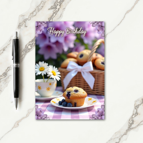 Berry Muffin Birthday Card