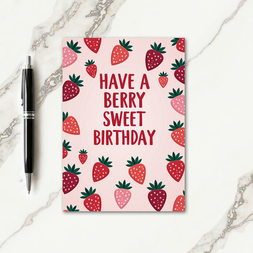 Berry Sweet Birthday Card