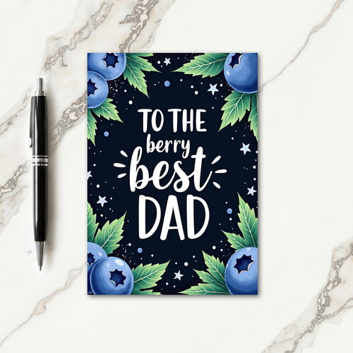 Berry Sweet Dads Day Art Card