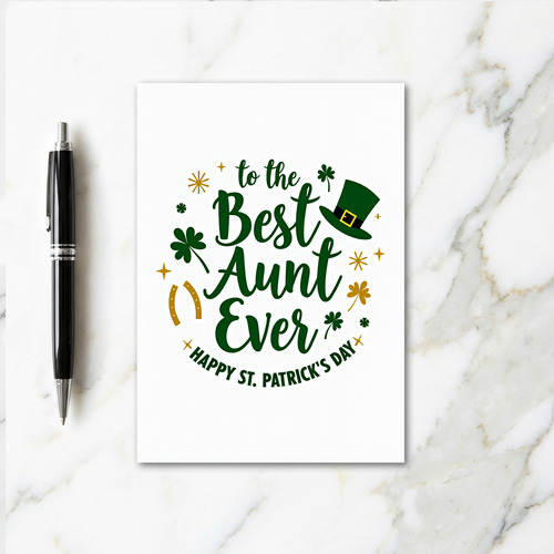 Best Aunt St Patricks Day Card
