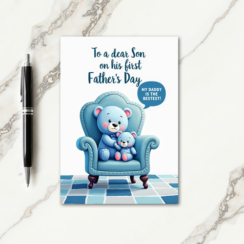 Best Bear Dad Ever Card