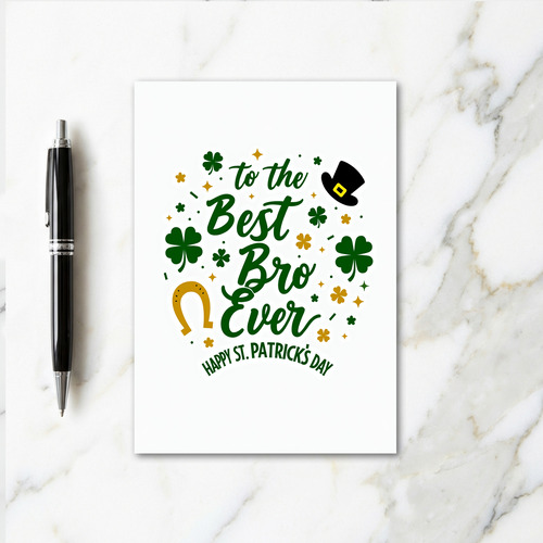 Best Bro St Patricks Day Card
