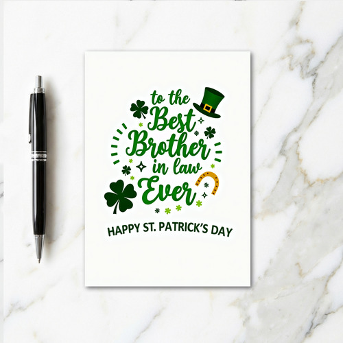 Best Brother In Law Ever Card