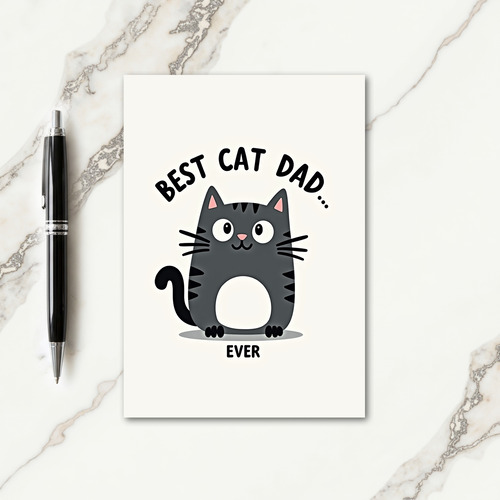 Best Cat Dad Ever Graphic Card