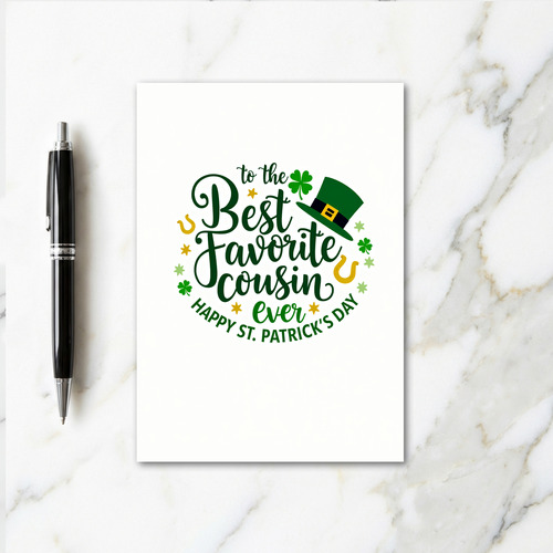 Best Cousin St Patricks Day Card