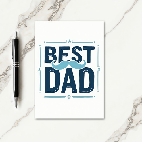 Best Dad Art Fathers Day Card