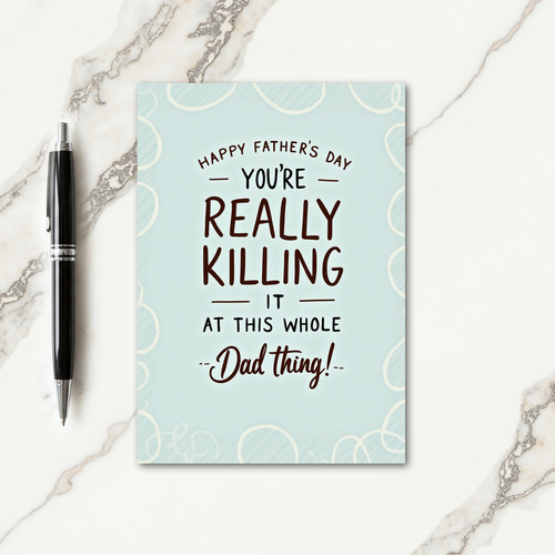 Best Dad Award Style Card