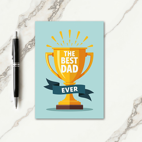 Best Dad Ever Award Card