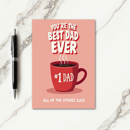 Best Dad Ever Coffee Card
