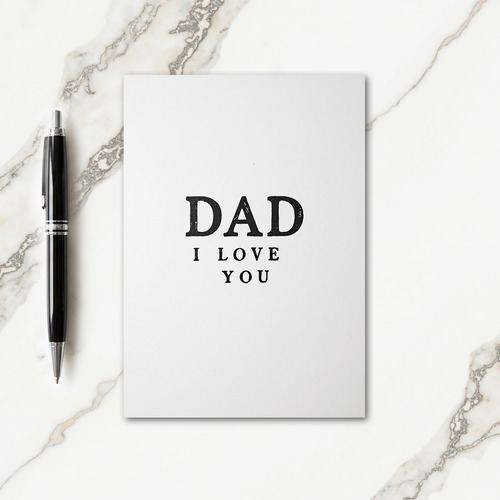 Best Dad Ever Simple Card