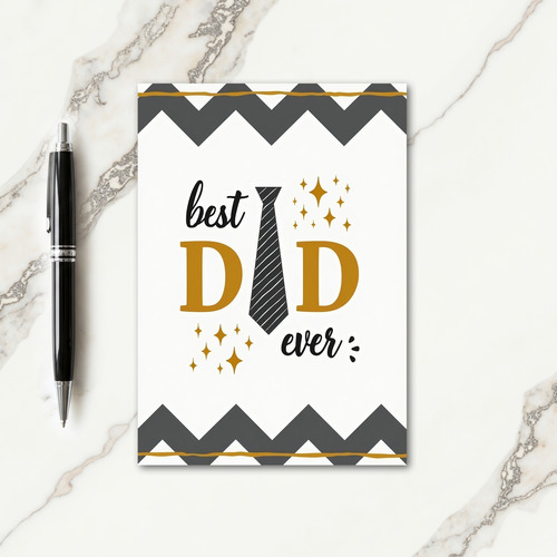 Best Dad Ever Tie Art Card