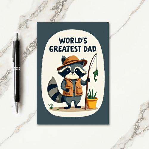 Best Dad Forest Friend Image Card