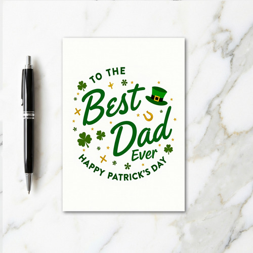 Best Dad Happy Patricks Day Card