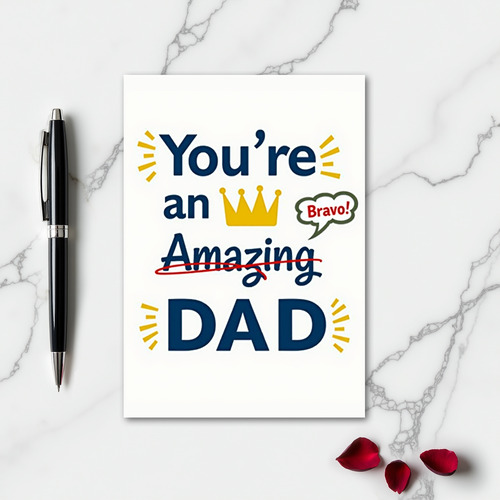 Best Dad King Card
