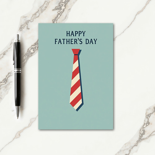 Best Dad Necktie Image Card