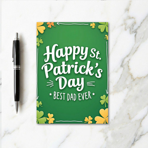 Best Dad St Patricks Day Card