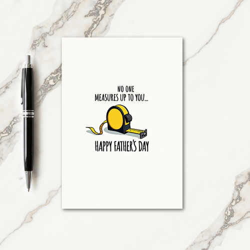 Best Dad Tape Measure Card
