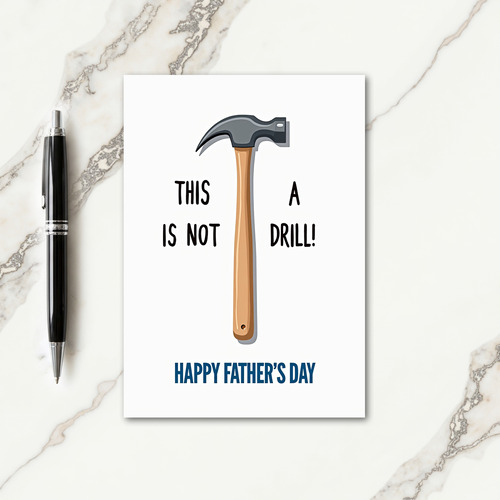 Best Dad Tool Fathers Day Card